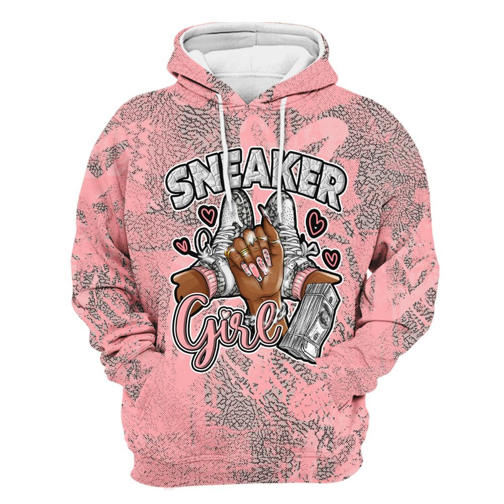 Hoodie To Match Retro Wings 3s - Sneakerz Girlz Heart Grunge All Over Print