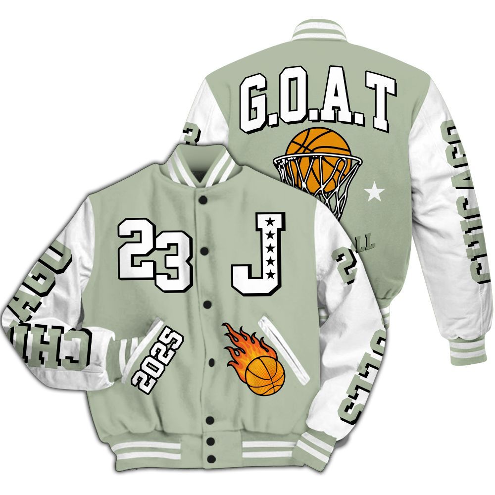 Varsity Jacket To Match Seafoam Sail 4s - Chicago 23 Basketball All Over Print