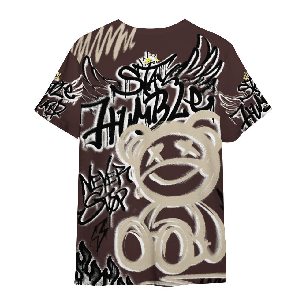 Shirt To Match Burgundy Crush 3s - Humble Drip Streetwear Graffity All Over Print