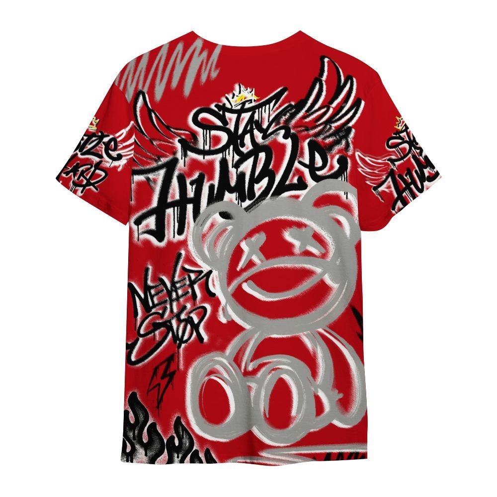 Shirt To Match Air Griffey Max Gray Reds 1s - Humble Drip Streetwear Graffity All Over Print