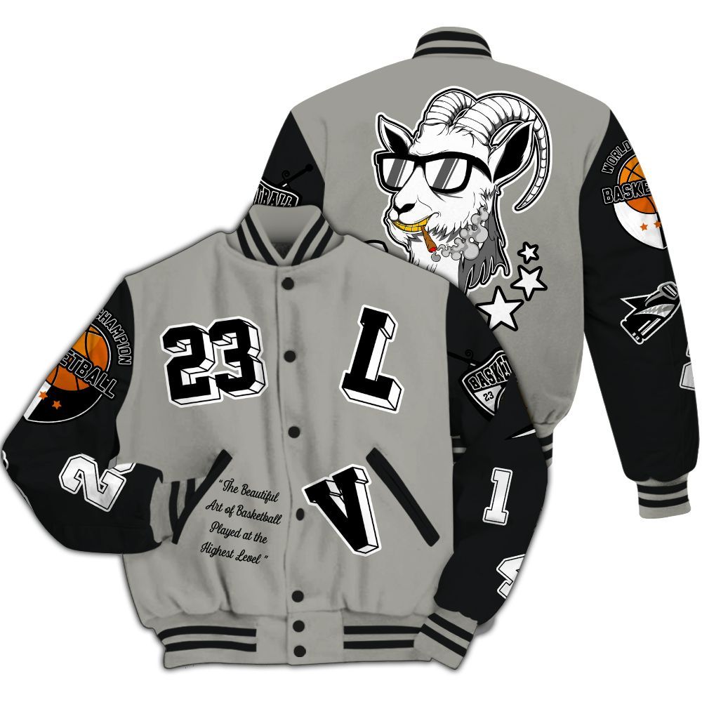 Varsity Jacket To Match High Satin Shadow 1s - The GOAT Got Em Streetwear All Over Print