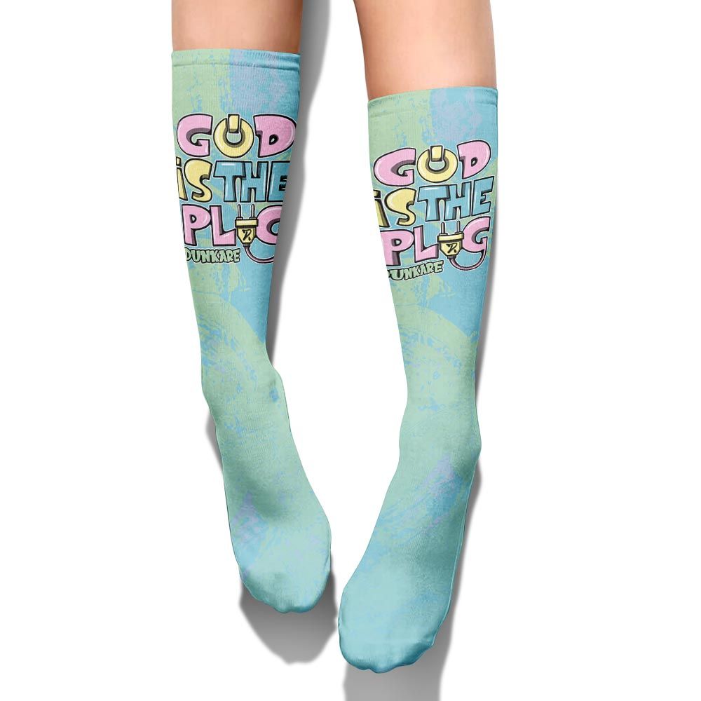 Sock To Match SB Dunk Low Visty - God Is The Power Cord Circle Splash