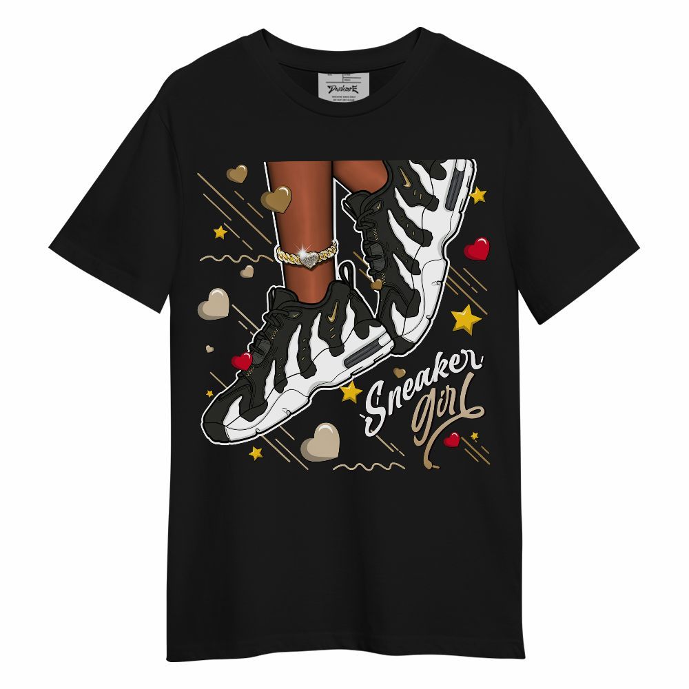 Shirt To Match Max 96 Low Black White Gold - SNEAKER Girl Heart Flying Graphic