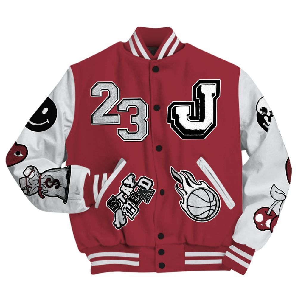 Varsity Jacket To Match Black Toe 14s - Hustles Money Number 23 All Over Print