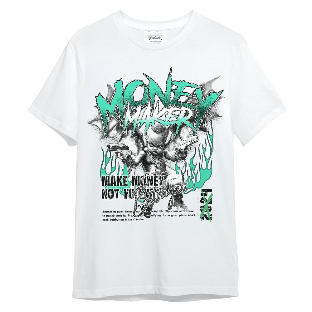 Shirt To Match Black Green Glow 3s - Money Maker Angel Green Glow 3s Unisex Shirt