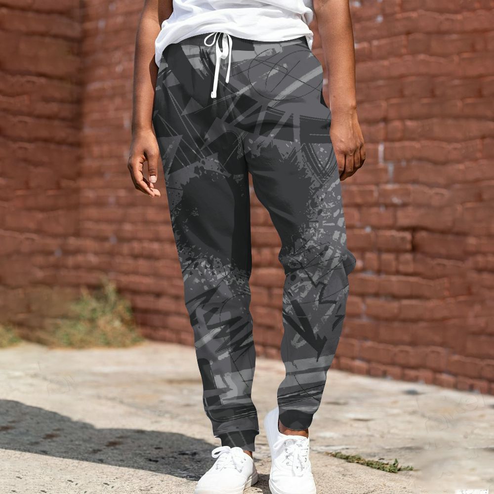 Sweatpant To Match White Thunder 4s - Nonobjective All Over Print