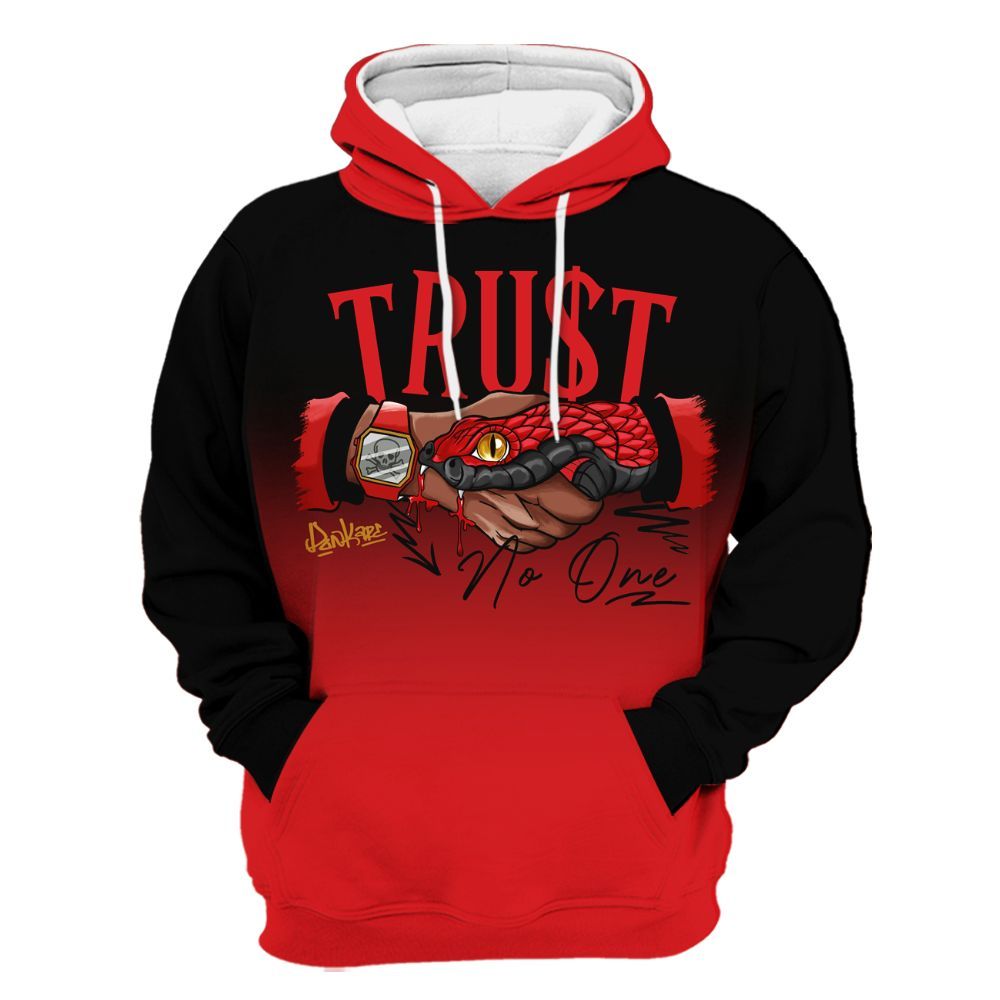 Hoodie To Match Scoot Zeros Retro Portland - Snake Trust No One Drip All Over Print