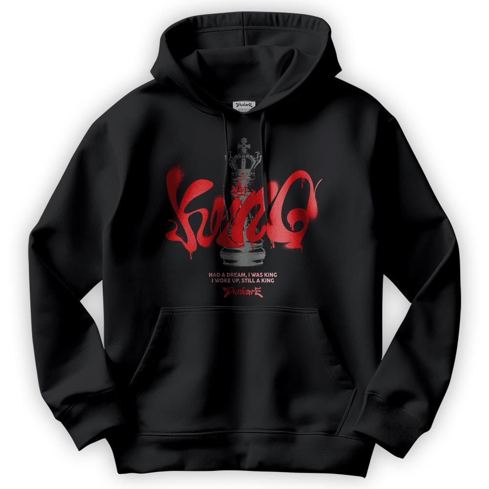 Sweatshirt To Match Bred Reimagined 4s Hoodie - Graffiti Chess King Hoodie Unisex 0205 NMP