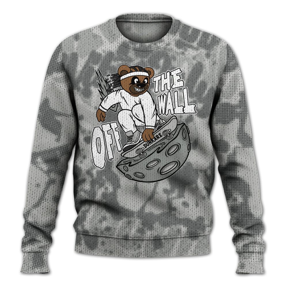 Knitted Sweater To Match Paris Cement Grey 4s - Quirky Bear Street