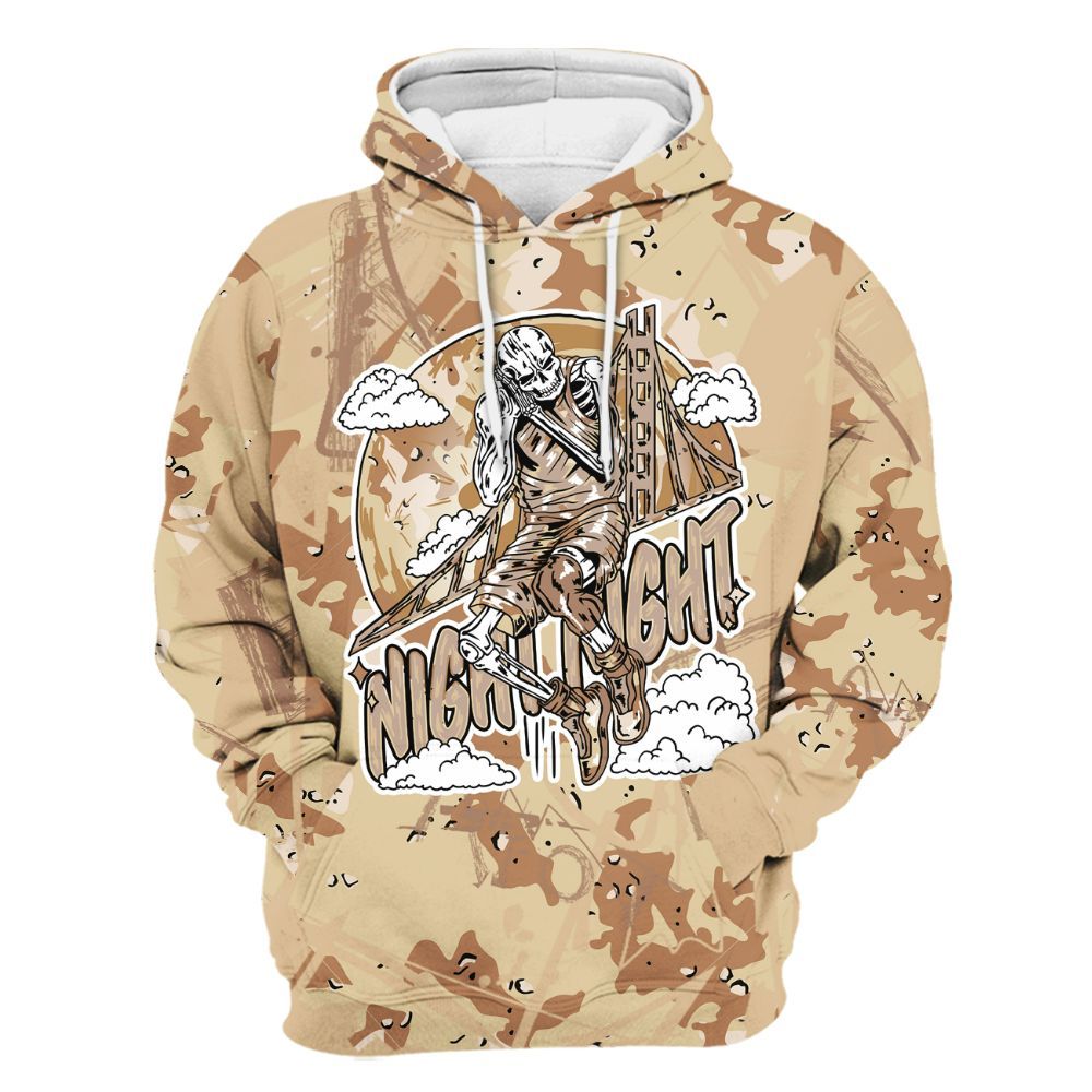 Hoodie To Match Desert Camo 3s - Seeya Skeleton Messyz All Over Print
