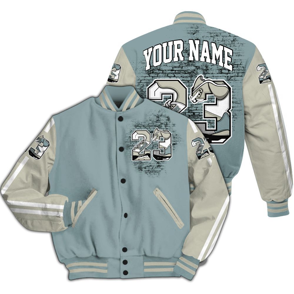 Varsity Jacket To Match AMM Low 17s - Custom Name Number 23 5s All Over Print