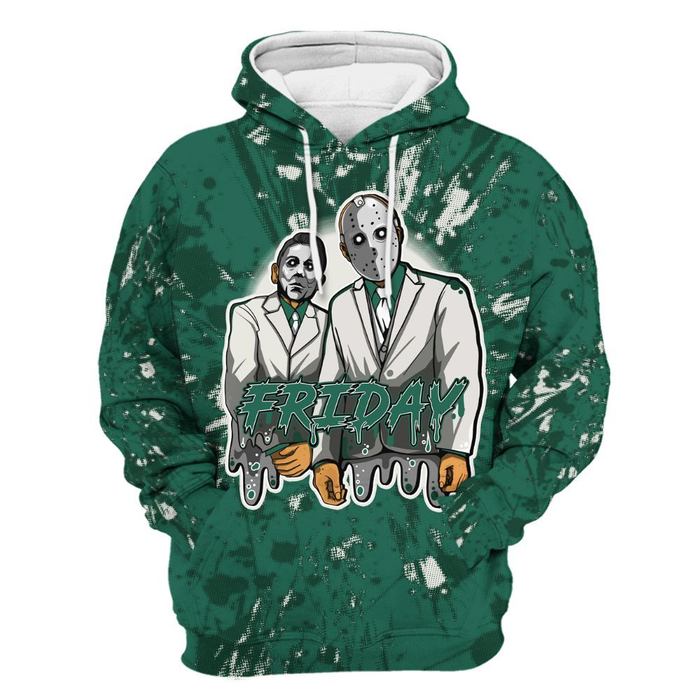 Hoodie To Match Oxidized Green 4s - Friday Halloween Graphic Luxury All Over Print