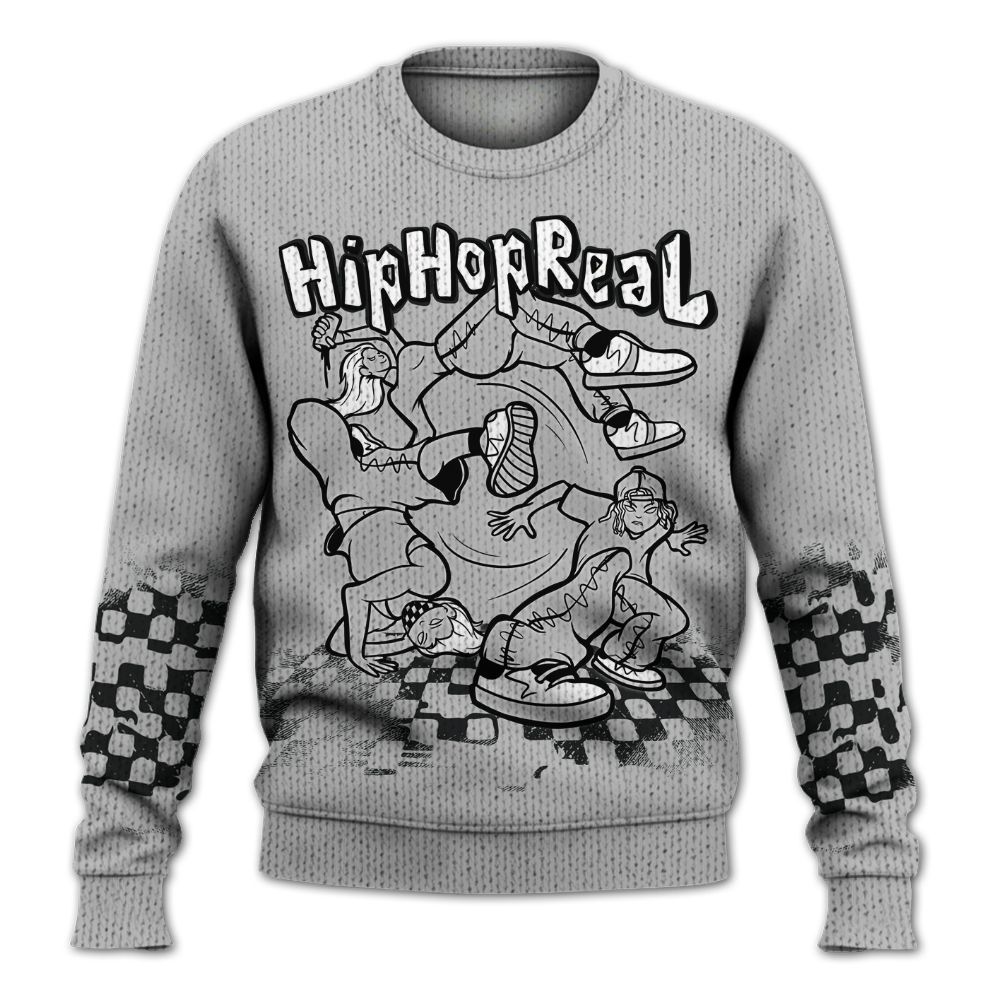 Knitted Sweater To Match Low 85 Metallic Black 1s - Feel Life Street Style