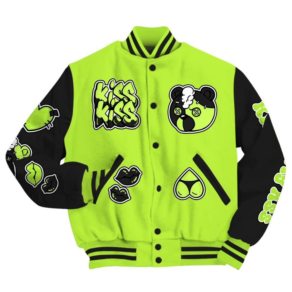 Varsity Jacket To Match Air Force 1 Low Dance Volt - Kiss My Hugz All Over Print