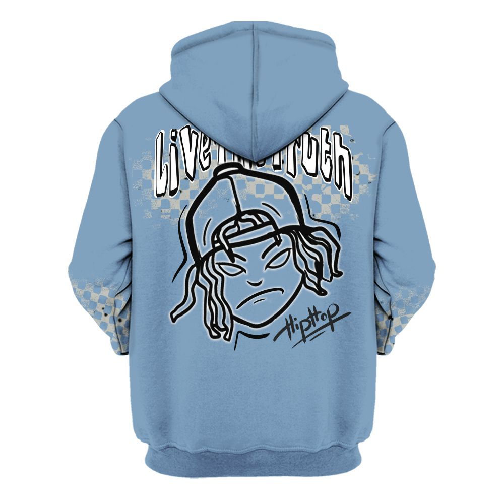 Hoodie To Match University Blue 4s - Feel Life Street Style All Over Print