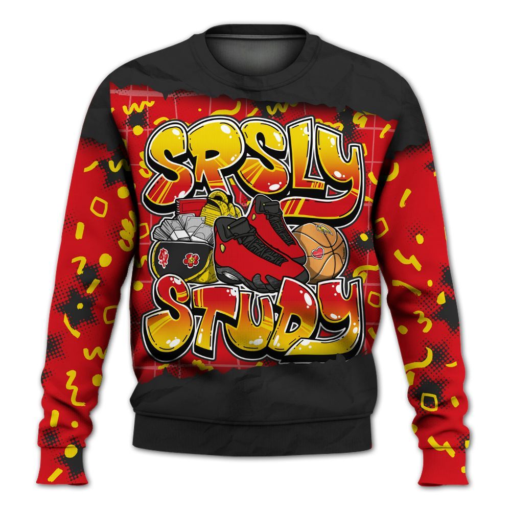 Sweatshirt To Match Ferrari 14s - SRSLY Study Doodle All Over Print