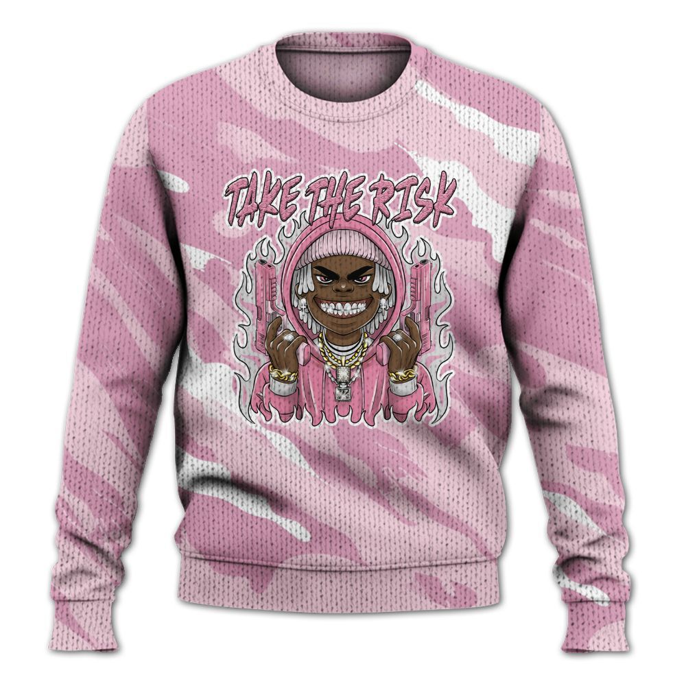 Knitted Sweater To Match Orchid 4s - Take The Risk Colored