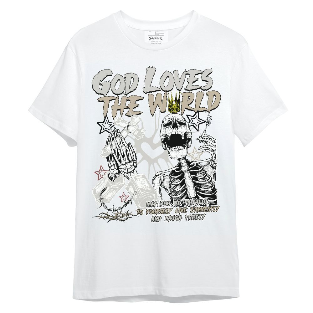 Shirt To Match RM Canyon Rust 4s - God Loves The World Unisex Shirt