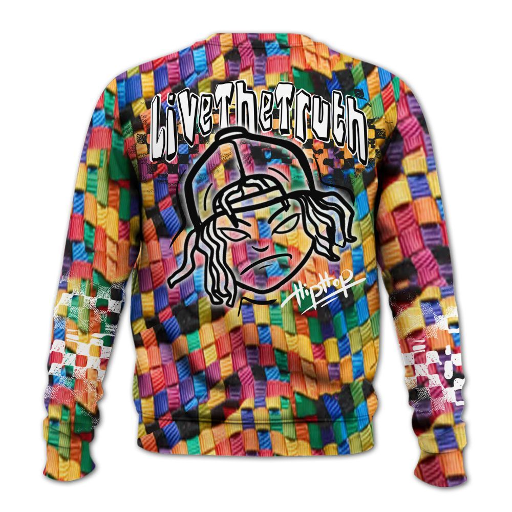 Sweatshirt To Match Air Rainbow Weave - Feel Life Street Style All Over Print