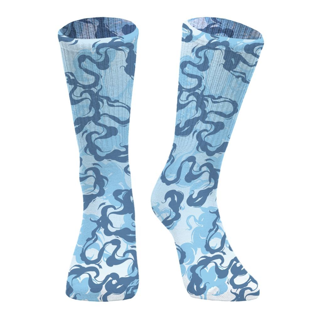 Sock To Match Legend Blue 11s - Color Smoke Graphic