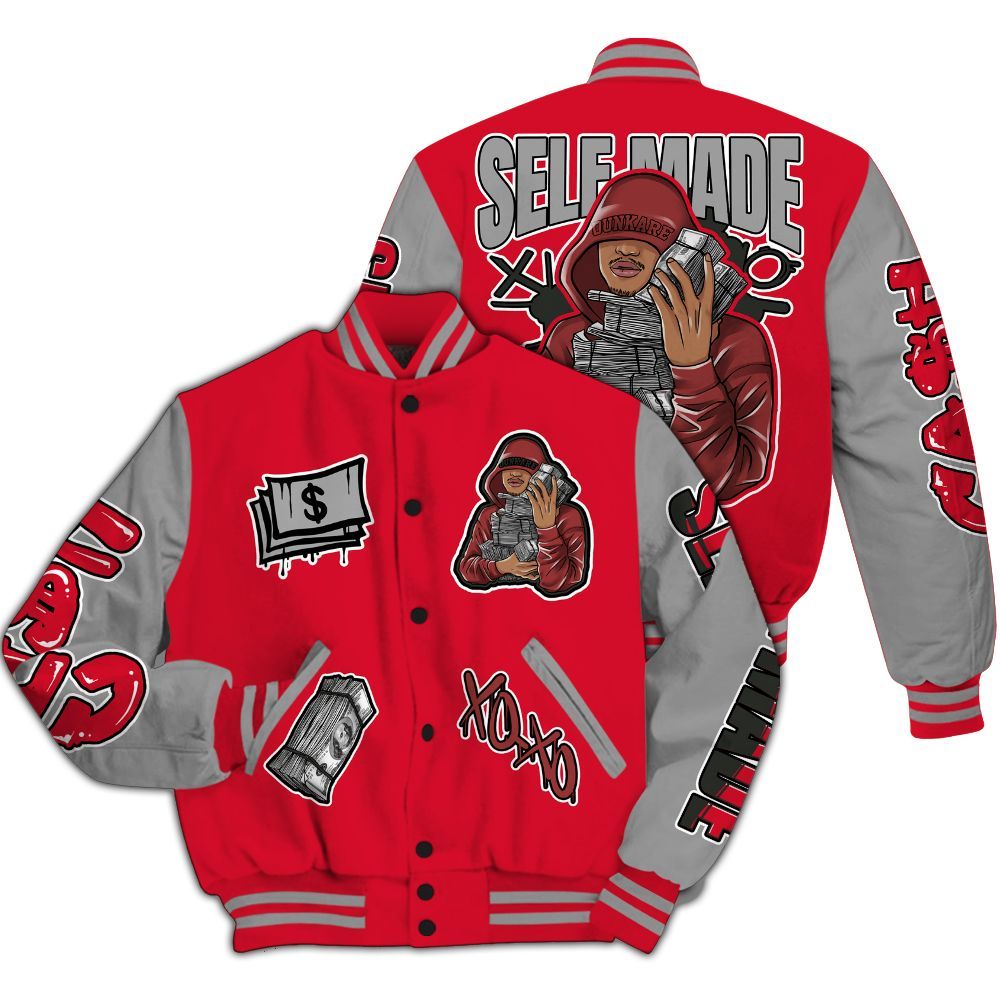 Varsity Jacket To Match Air Max Sunder Gore Tex Fire Red - Selfmade Unique All Over Print