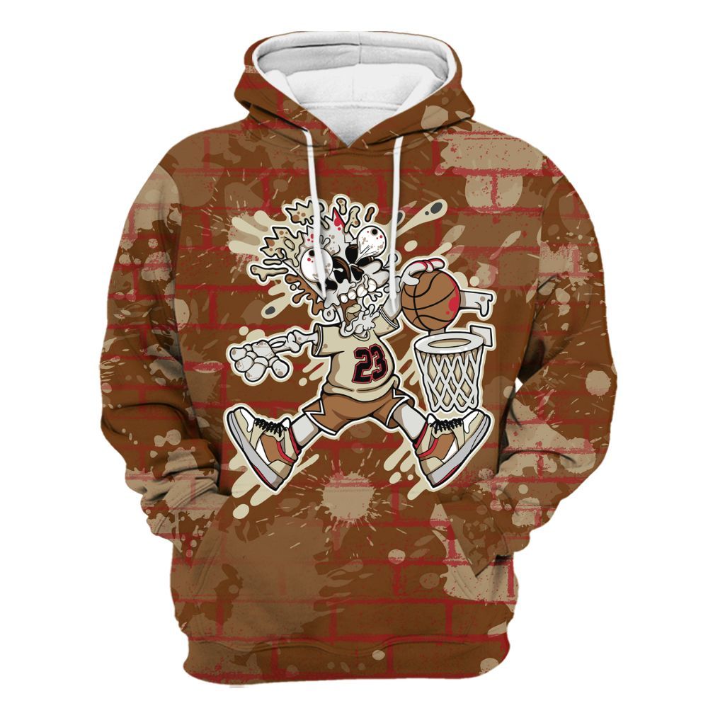 Hoodie To Match Archaeo Brown 5s - 85's Dunks Graphic Halloween All Over Print