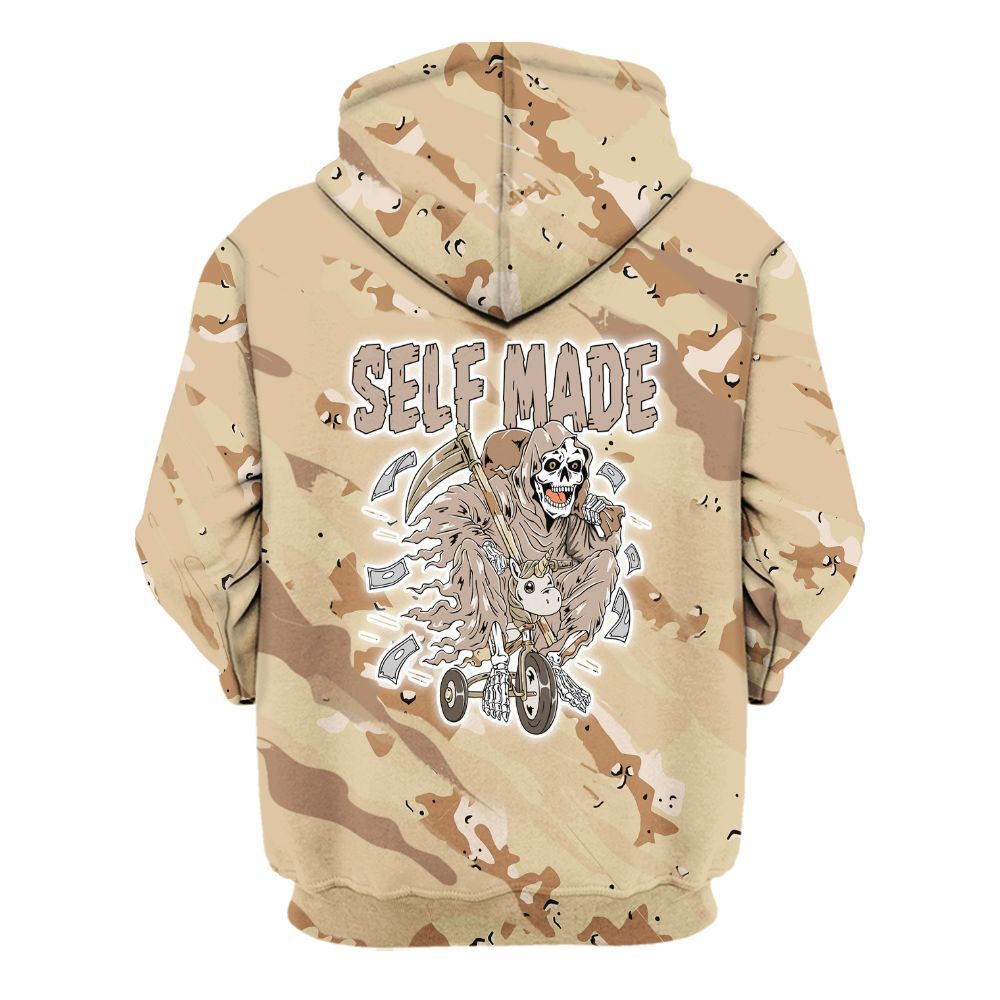 Hoodie To Match Desert Camo 3s - Self Make Skeleton Colored All Over Print
