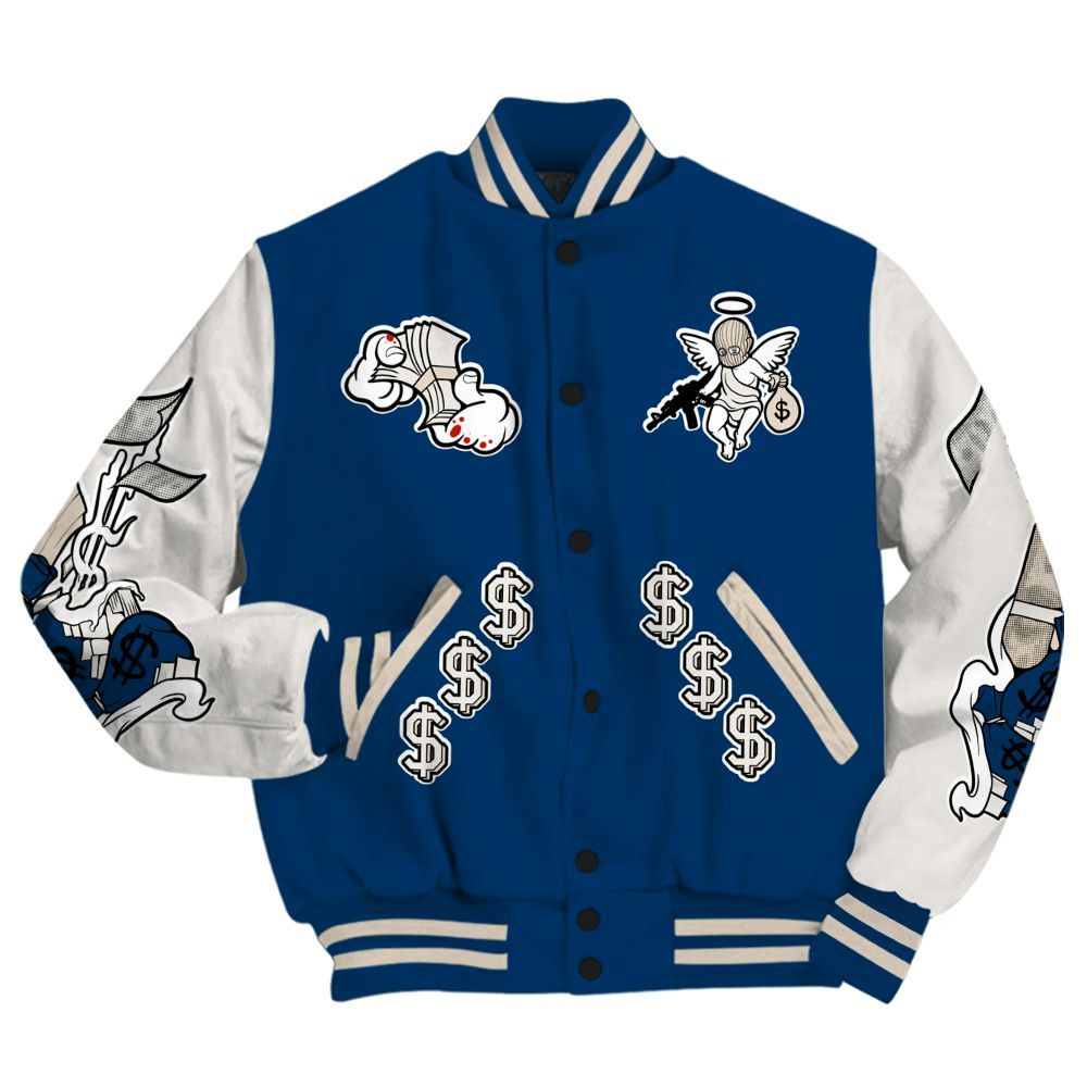 Varsity Jacket To Match Retro Rare Air 11s - Ones Move In Silence Graphic All Over Print