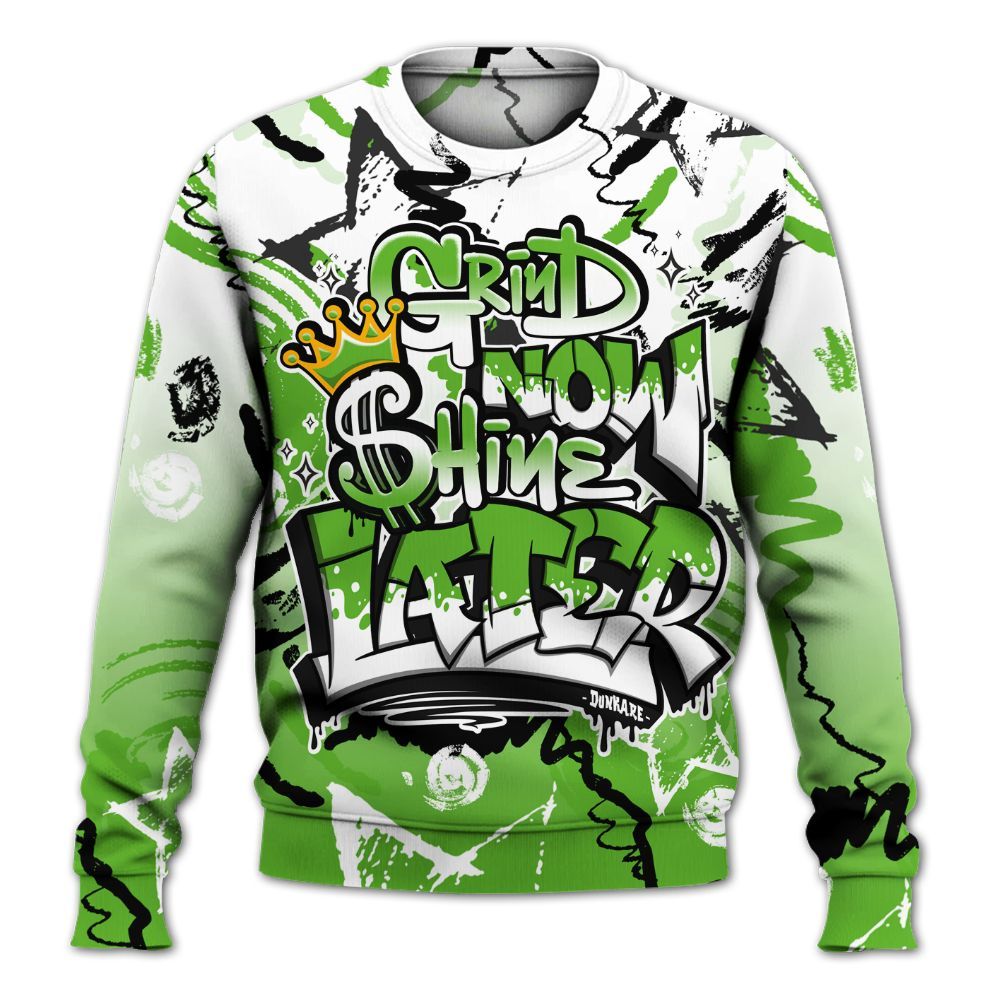 Sweatshirt To Match Air Foamposite One Volt - Grind Shine Later Drip All Over Print