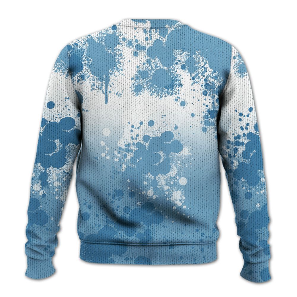 Knitted Sweater To Match High OG UNC Reimagined 1s - Trust No One Scary