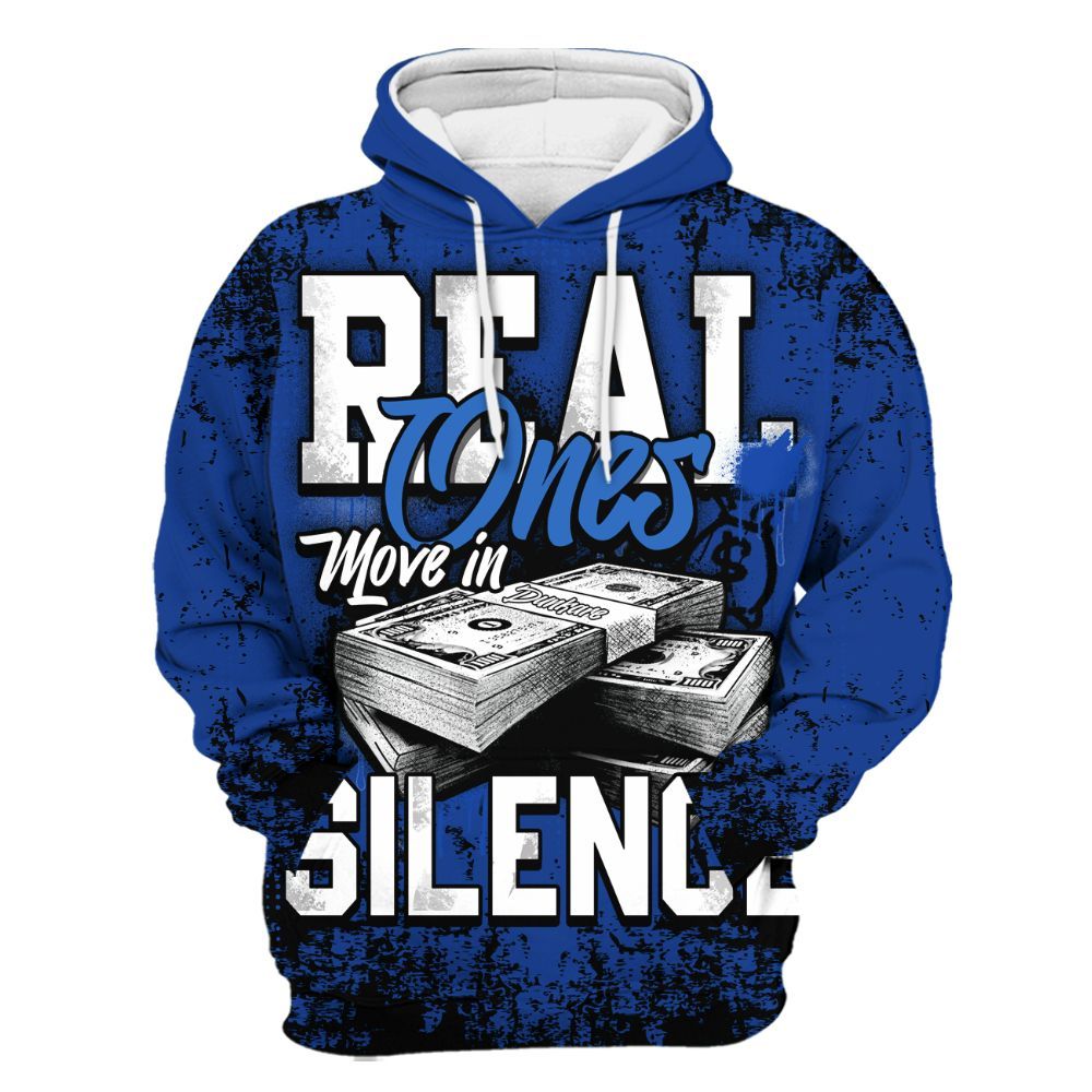 Hoodie To Match Air Foamposite One Royal - Move In Silence Money Street Retro All Over Print