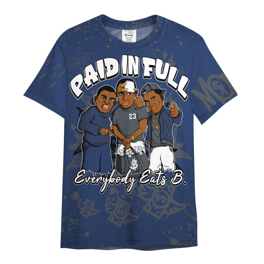 Shirt To Match Retro Flint 13s - Everybody Paid In Full Crayon All Over Print