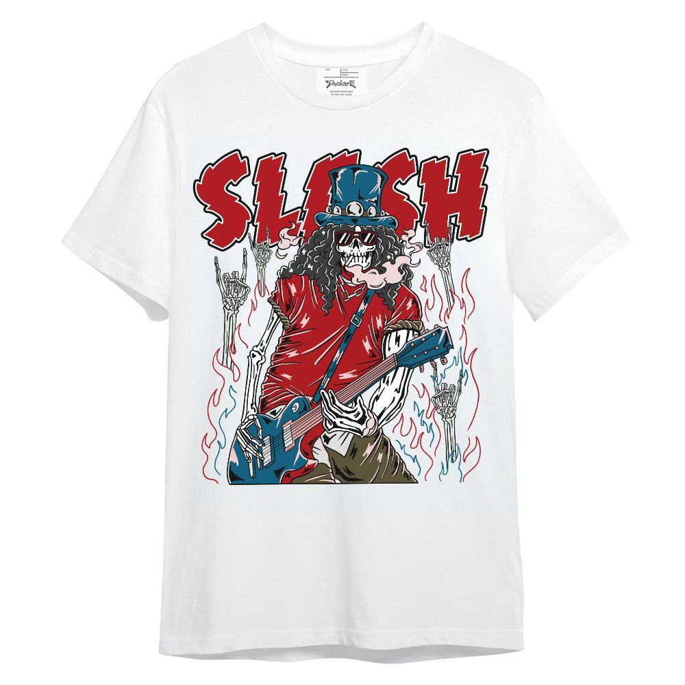 Shirt To Match OG Varsity Red 17s - Slash Skeleton Unisex Shirt