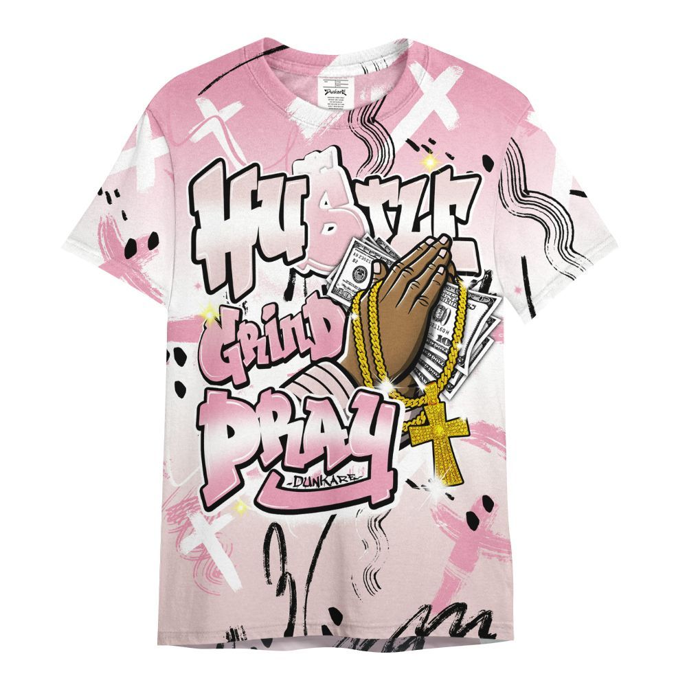 Shirt To Match Dunk Low KD 17 Aunt Pearl - Money Hustle Grind Pray All Over Print
