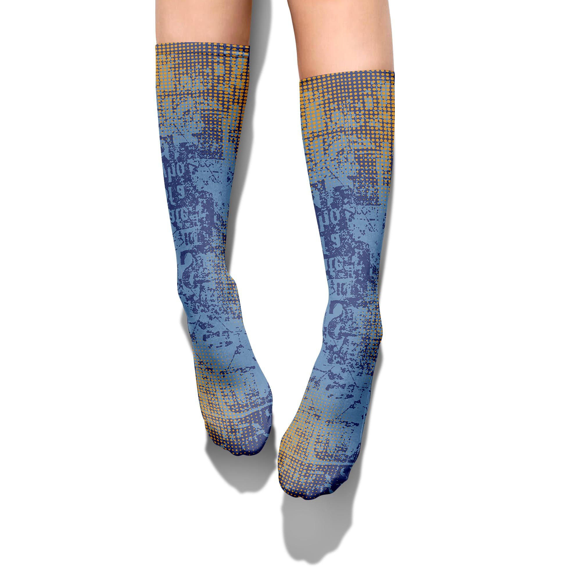 Sock To Match High OG First In Flight 1s - Glitch Text Graphic Unisex