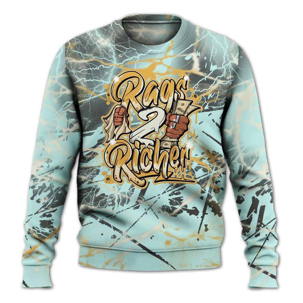 Sweatshirt To Match Pure Platinum 4s - Rag 2 Rich Graphic All Over Print