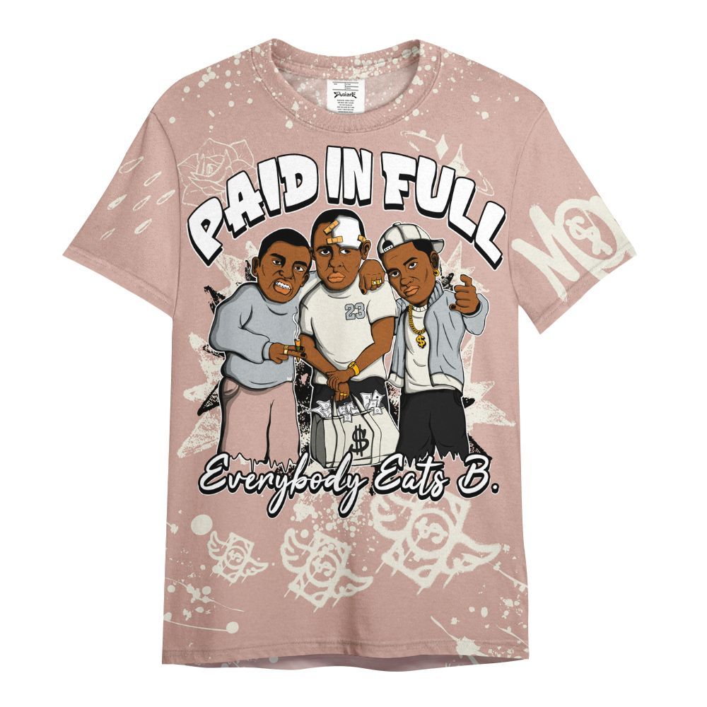 Shirt To Match Air Force Low 1 Arctic Orange - Everybody Paid In Full Crayon All Over Print