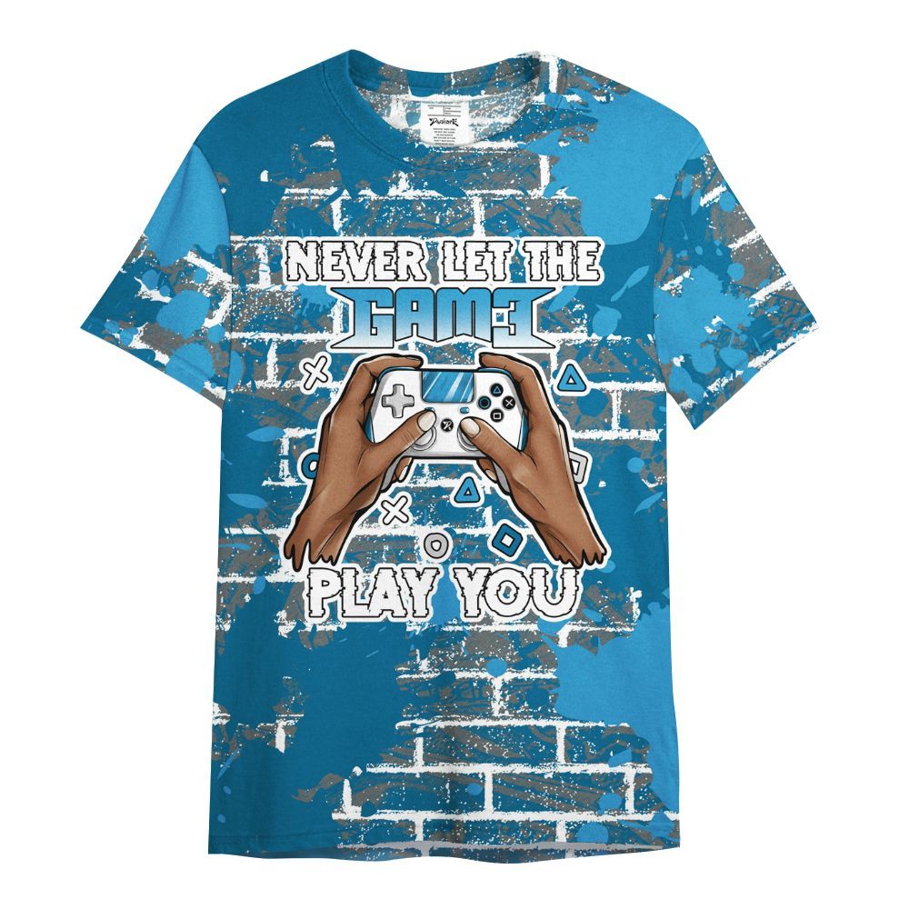 Shirt To Match Powder Blue 9s - PlayGame Human Brick All Over Print