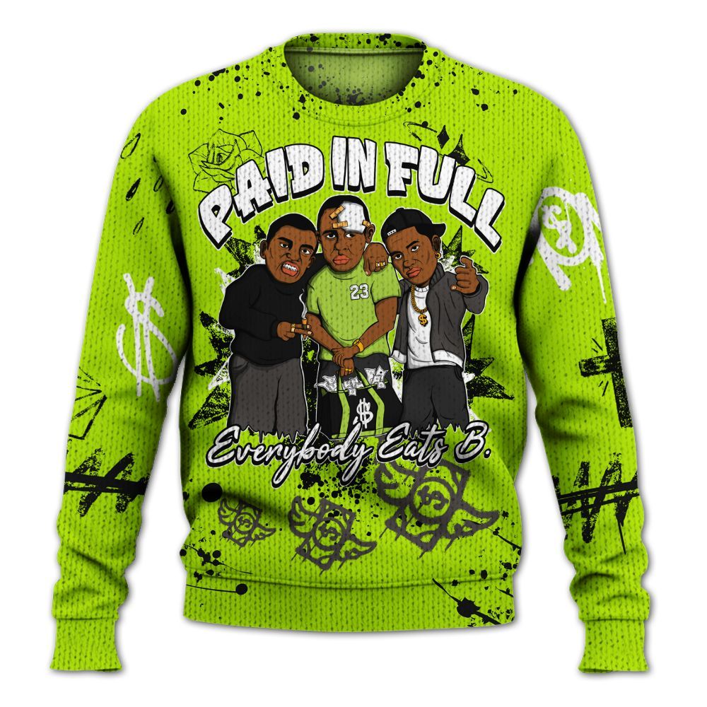 Sweater To Match Foamposite Voltage Black Air Pro 2026 - Everybody Paid In Full Crayon Graphic
