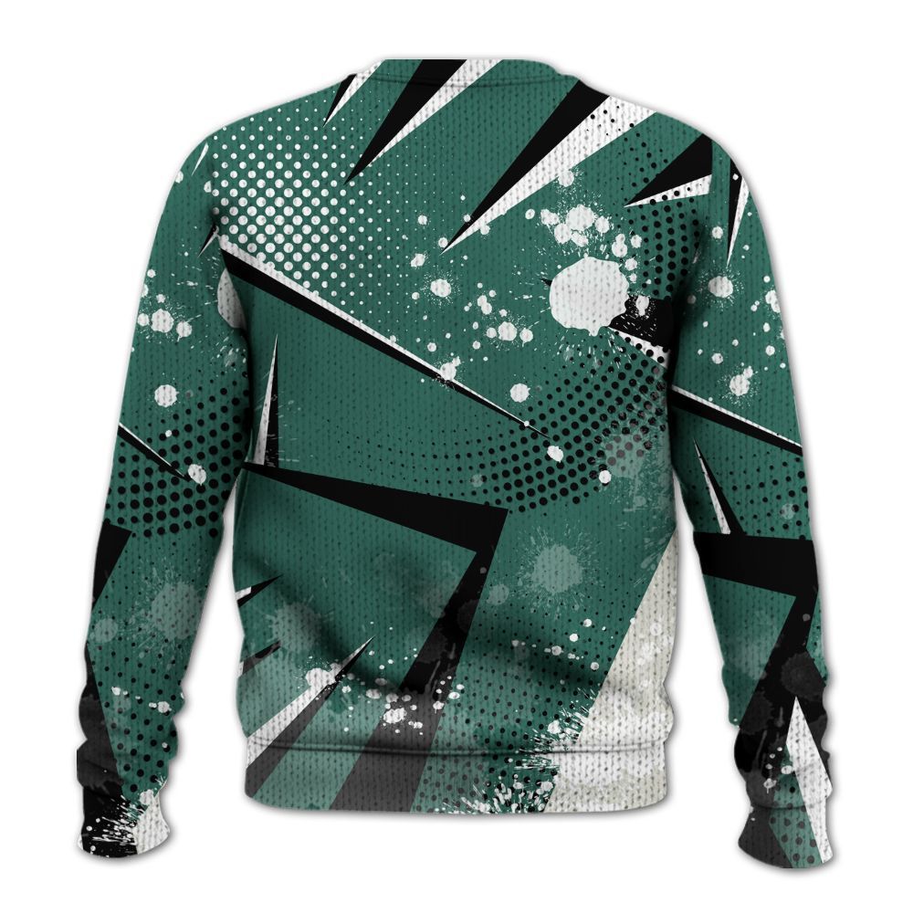 Knitted Sweater To Match RM Oxidized Green 4s - Poly Trust No One Dripping
