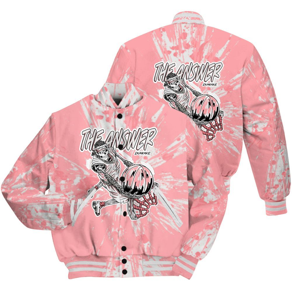 Varsity Jacket To Match Retro Wings 3s Shirt - The Answer Skeleton Luxury All Over Print
