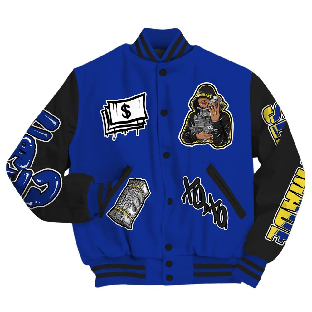 Varsity Jacket To Match Laney 14s - Selfmade Unique All Over Print