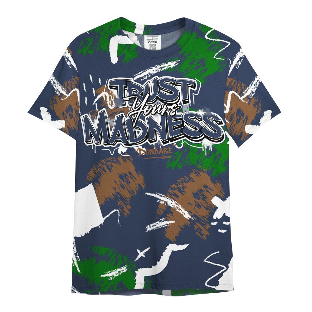 Shirt To Match Midnight Navy 13s - Trust Your Madness Retro All Over Print