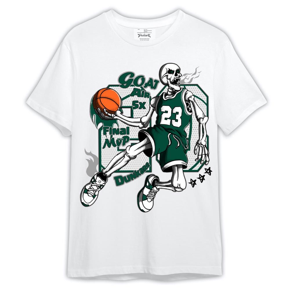 Shirt To Match Oxidized Green 4s - 23 G.O.A.T Basketball Shirt Outfit