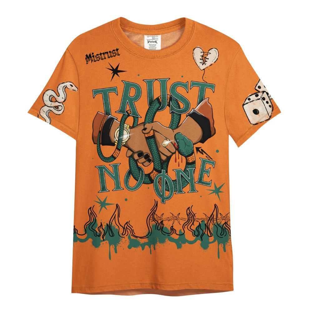 Shirt To Match Dunk Low Ceramic - Trust No One Snake-Bite Doodle Crayon All Over Print