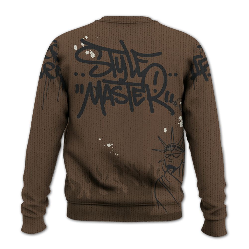 Knitted Sweater To Match Palomino 1s - Graphic Fck Around Find Out