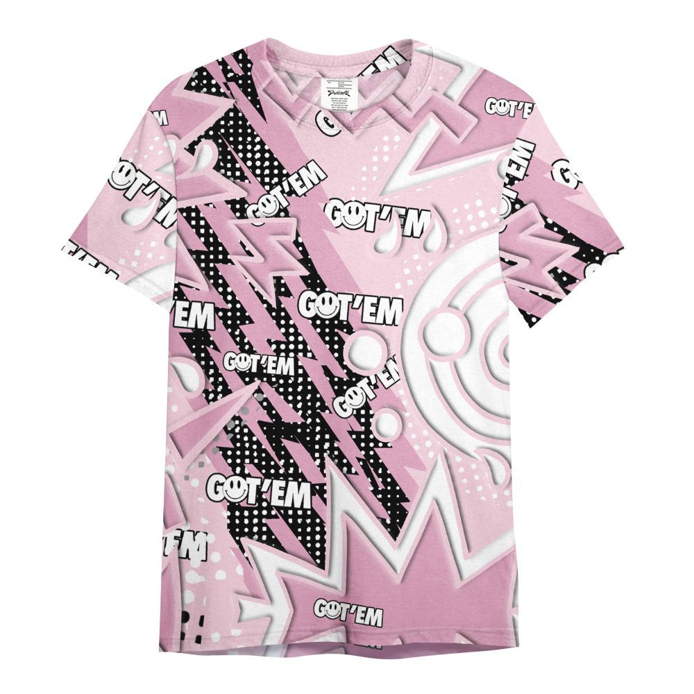 Shirt To Match Orchid 4s - Retro Vintage 90s All Over Print