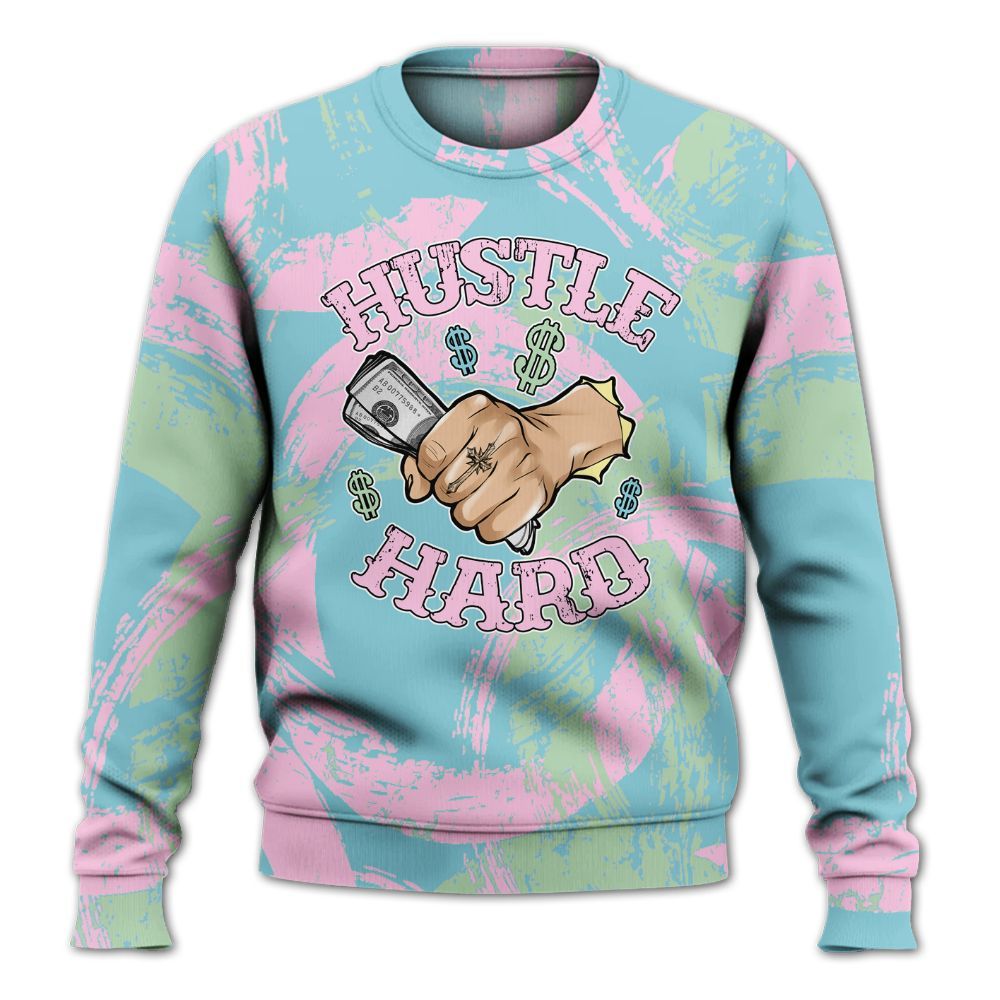 Sweatshirt To Match SB Dunk Low Visty - Hustles Hard! Splash All Over Print