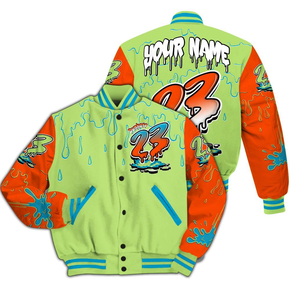 Varsity Jacket To Match Kobe 9 Elite What The Shirt, Custom Name 23 Drip Sludges All Over Print