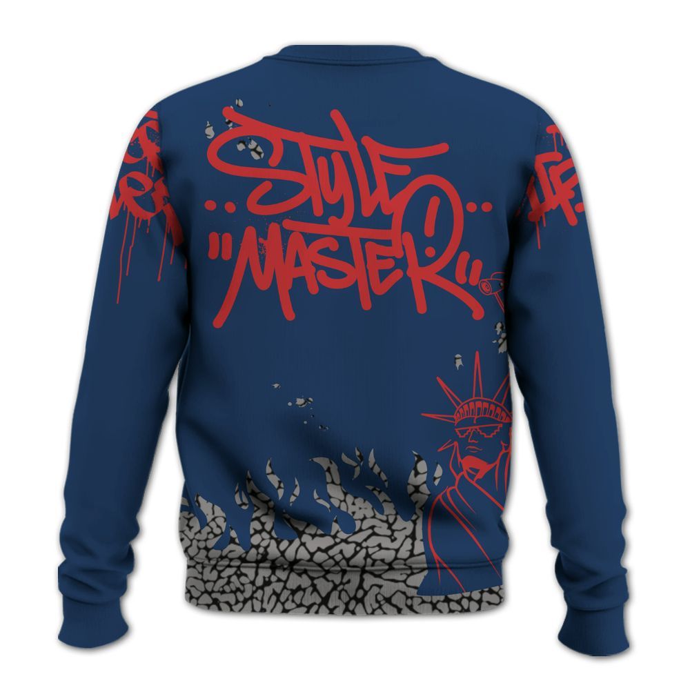 Sweatshirt To Match SP Sport Royal 3s - Graphic Fck Around Find Out All Over Print